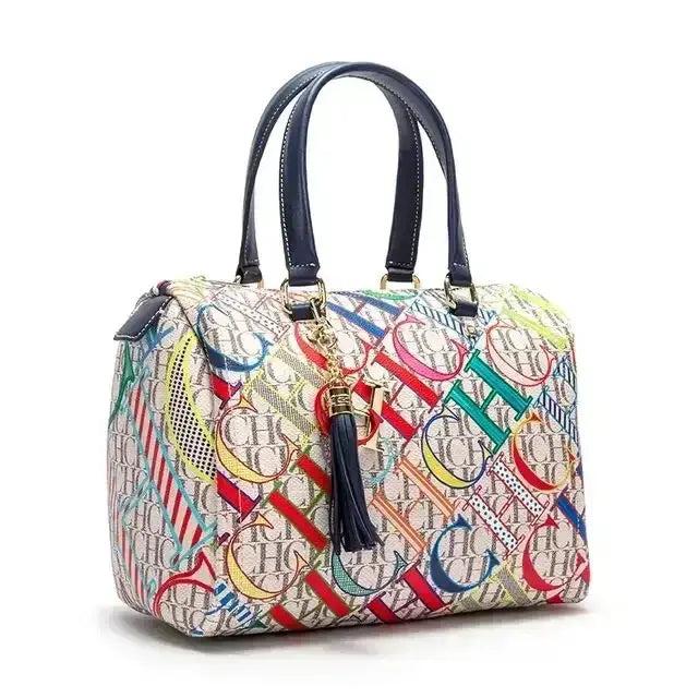 CH Ladies Bucket Bag – Floral PU Leather Handbag
