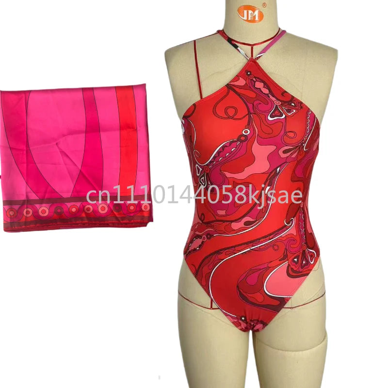 Red Bikini Set with Headband
