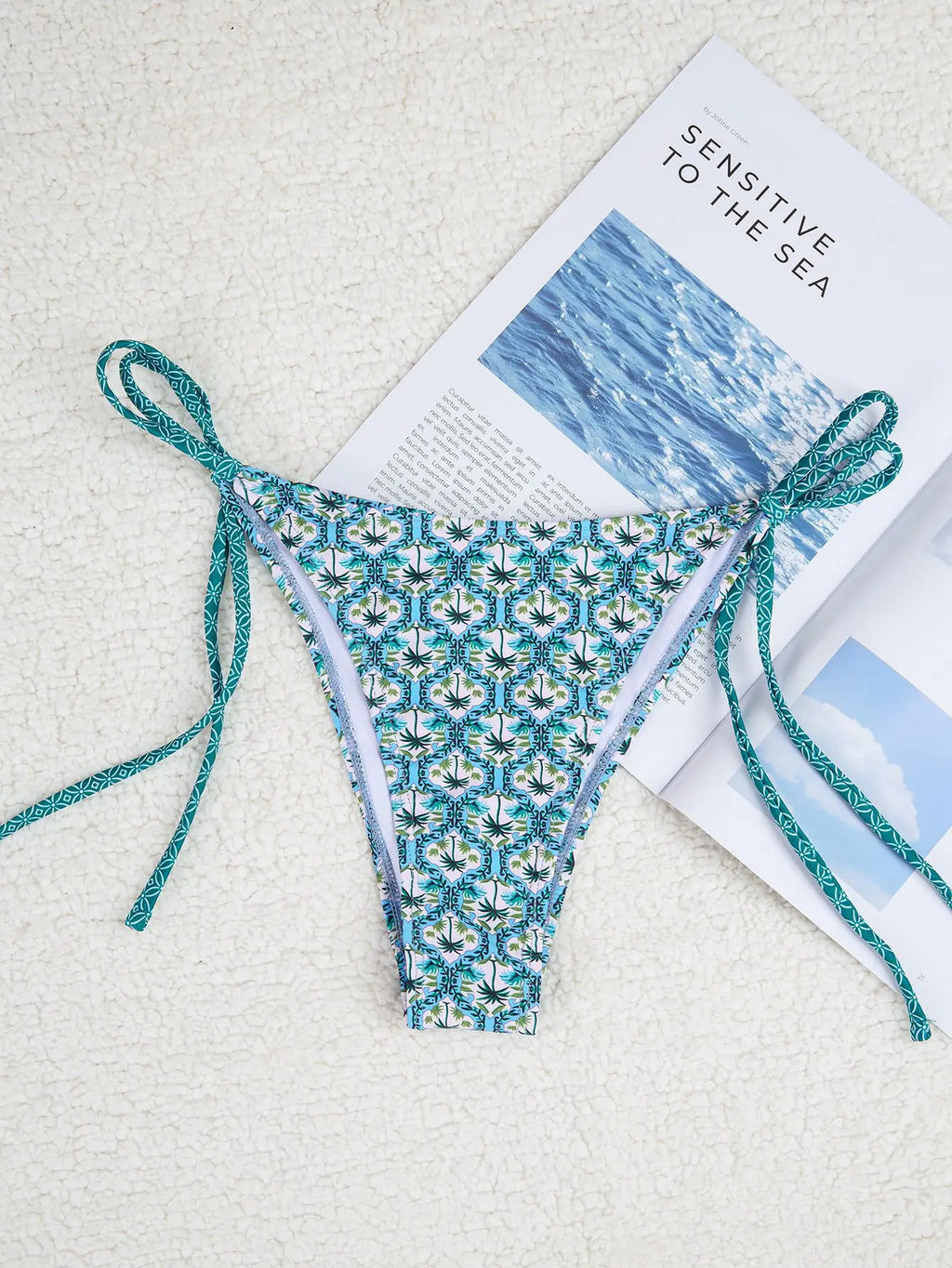 Floral Push Up Triangle Bikini Set