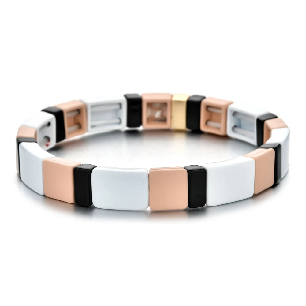 Enamel Tile Friendship Bracelet