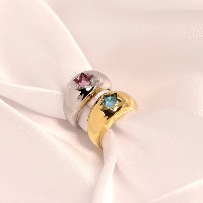 Chunky Croissant Gold Ring