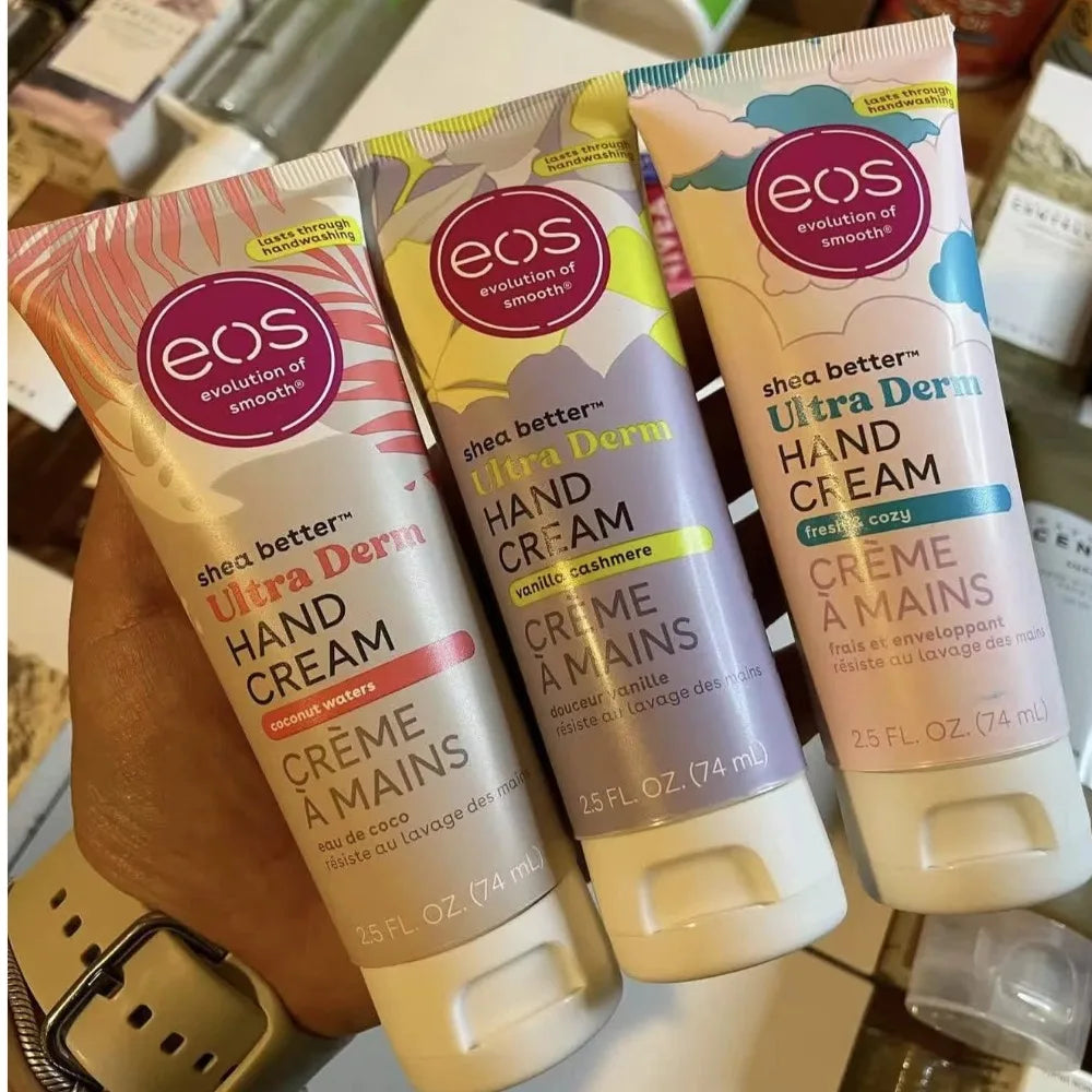 EOS Shea Better 74ml Hand Cream - Ultra Derm Moisturizing Shea Butter Enriched For Dry Cracked Sk...
