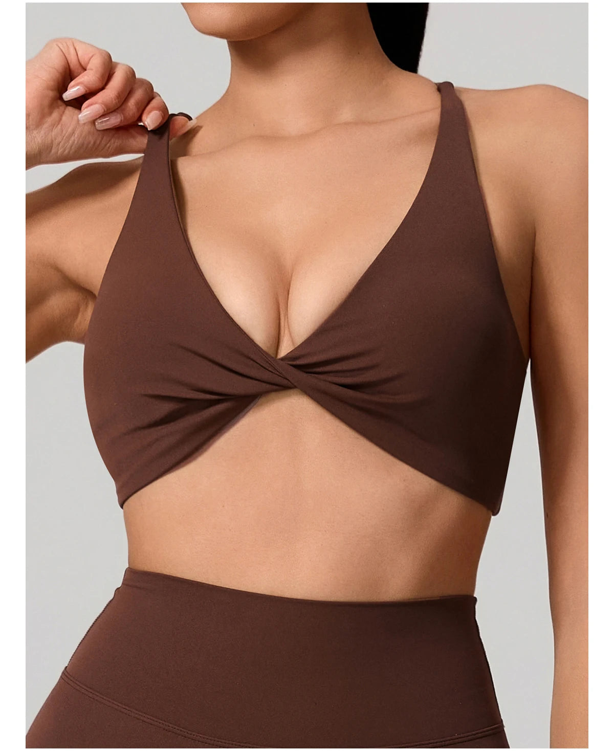 Cross Back Push Up Yoga Bra