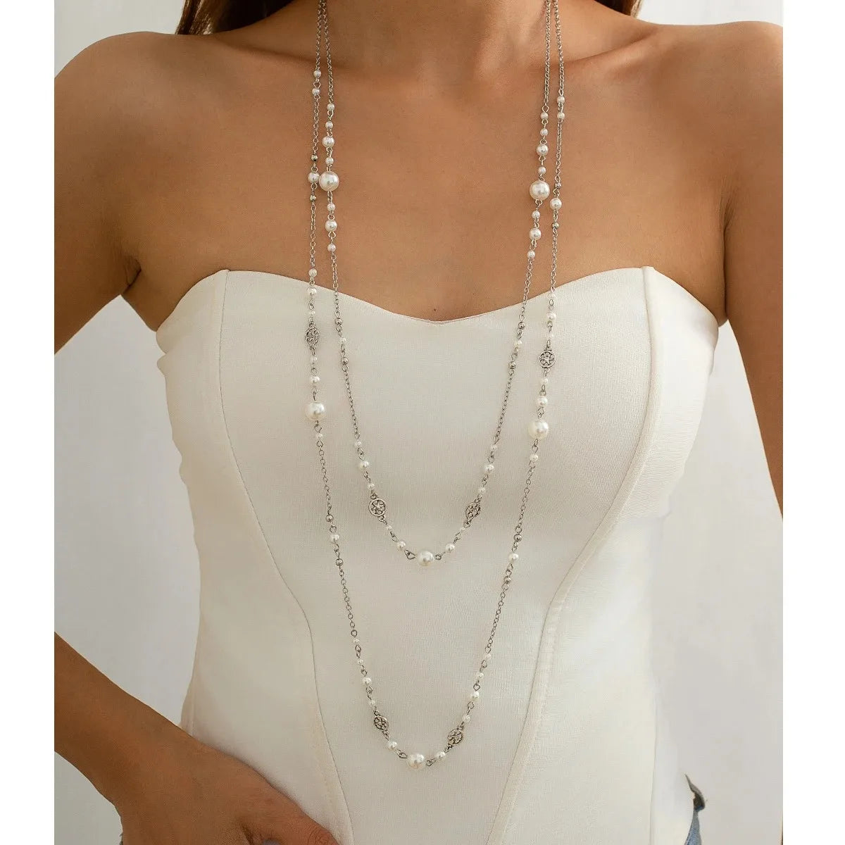Boho Multilayer Bead Chain Necklace