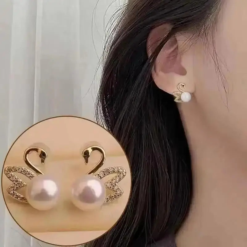 Zircon Geometric Hoop Earrings