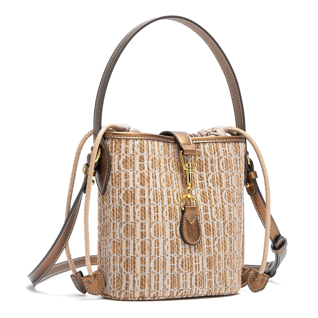 CHCH Women's Shoulder Bag Summer New PP Grass Woven Handbag Holiday Phone Bag