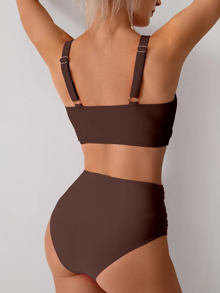 High Waist Push Up Bikini Set