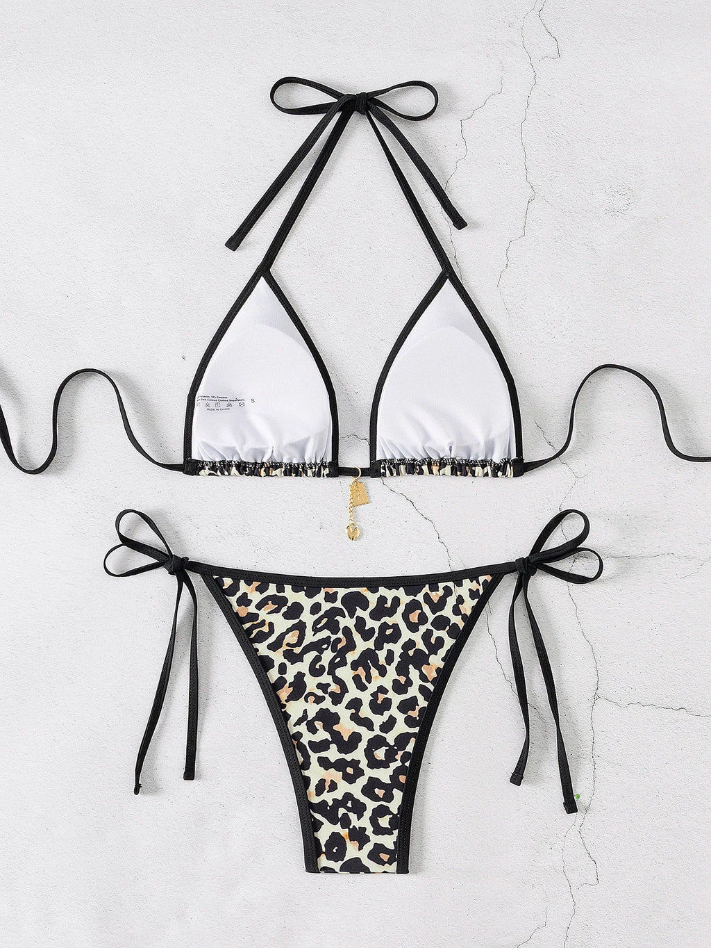 Floral Push Up Triangle Bikini Set