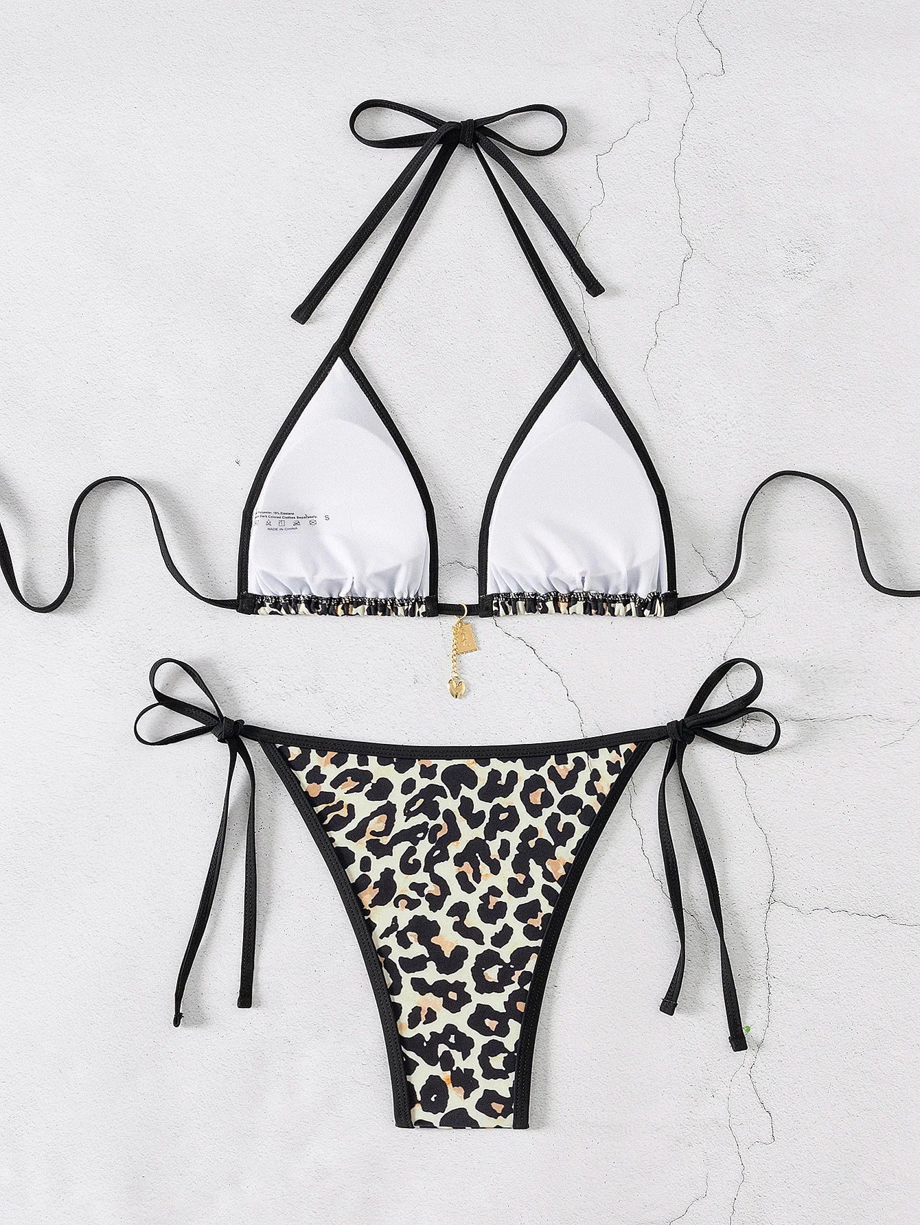 Floral Push Up Triangle Bikini Set