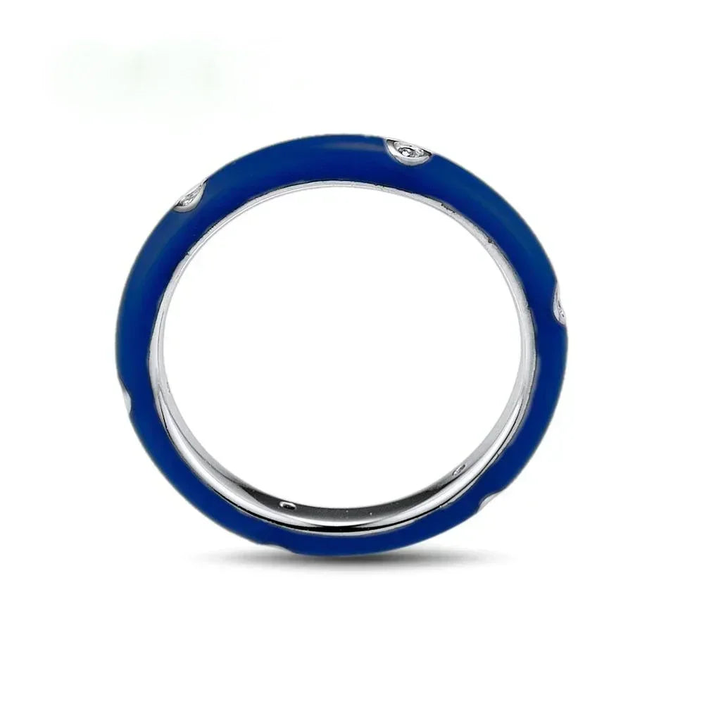 Enamel Drip Oil Stackable Ring