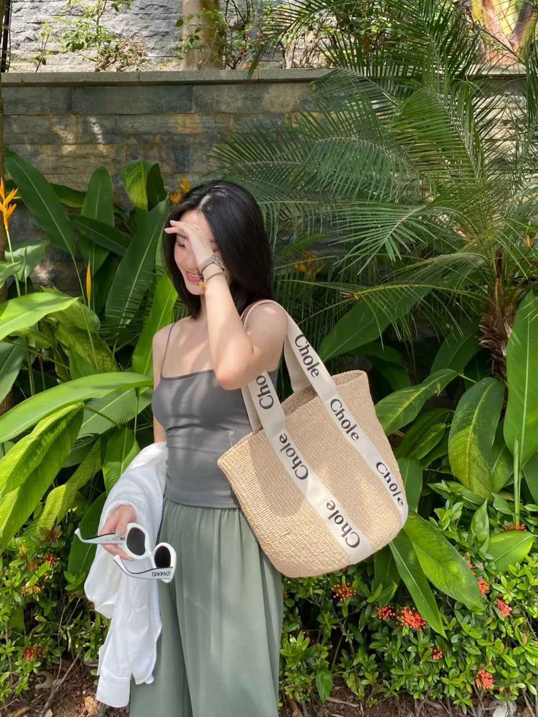Handwoven Cotton-Linen Beach Tote