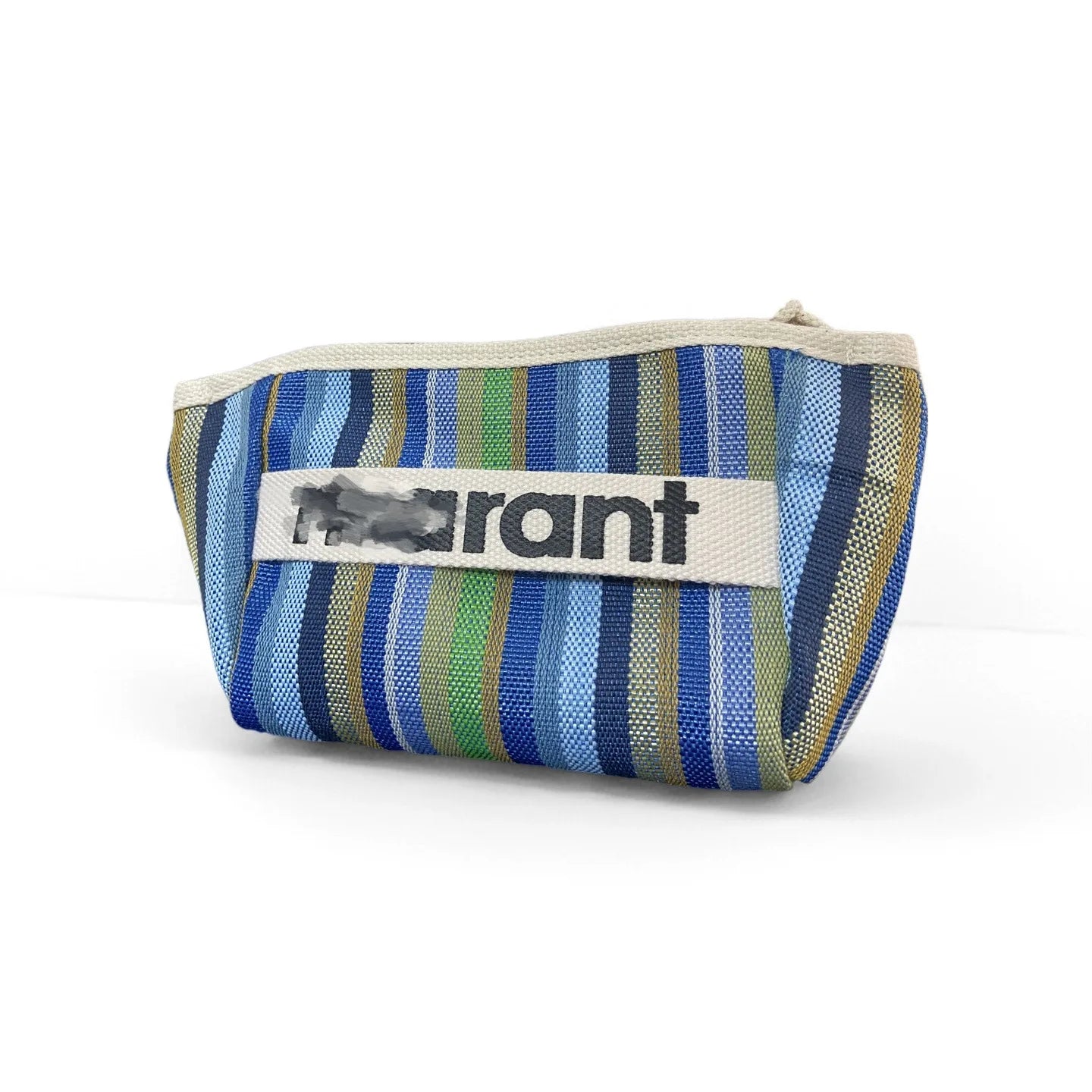 New summer storage bag, canvas bag, zipper makeup bag, hand-held cloth bag, inner lining woven bag
