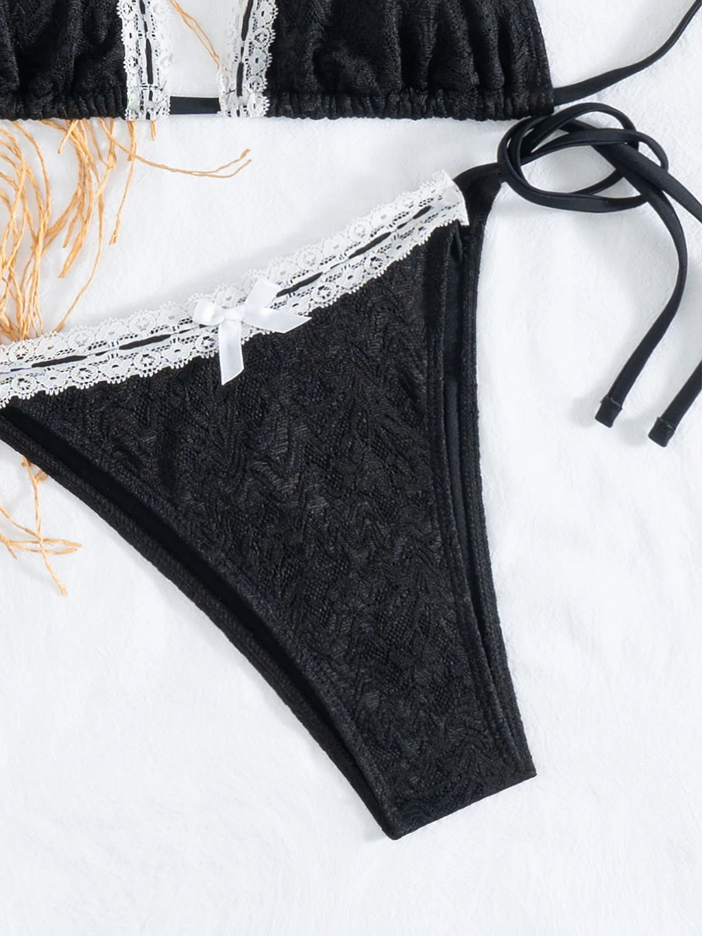 Floral Push Up Triangle Bikini Set