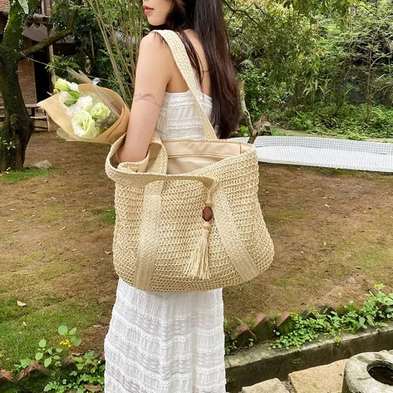 Retro Straw Woven Handbag