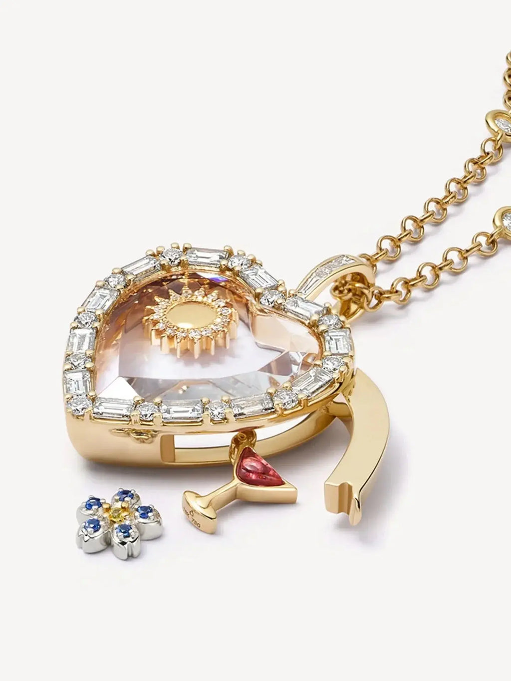 Open Pendant Chain Necklace