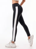 High Waist Letter Stretch Leggings