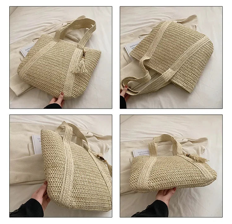 Retro Straw Woven Handbag