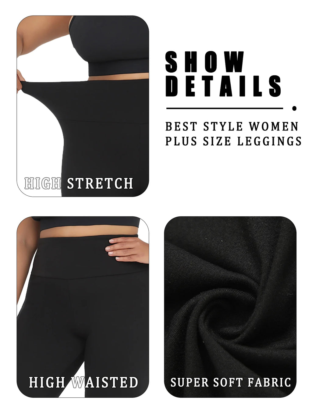 Plus Size Soft High Waist Leggings