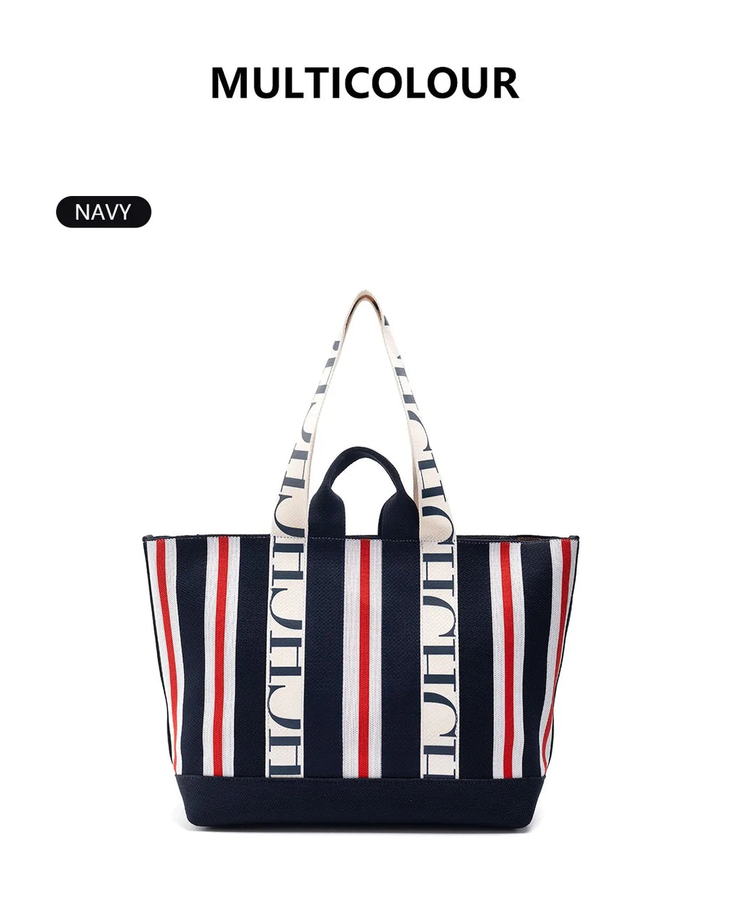 CH Classic Ladies Crossbody Bag Large Capacity Commuter Style Ladies Tote Bag Simple Stripe Desig...