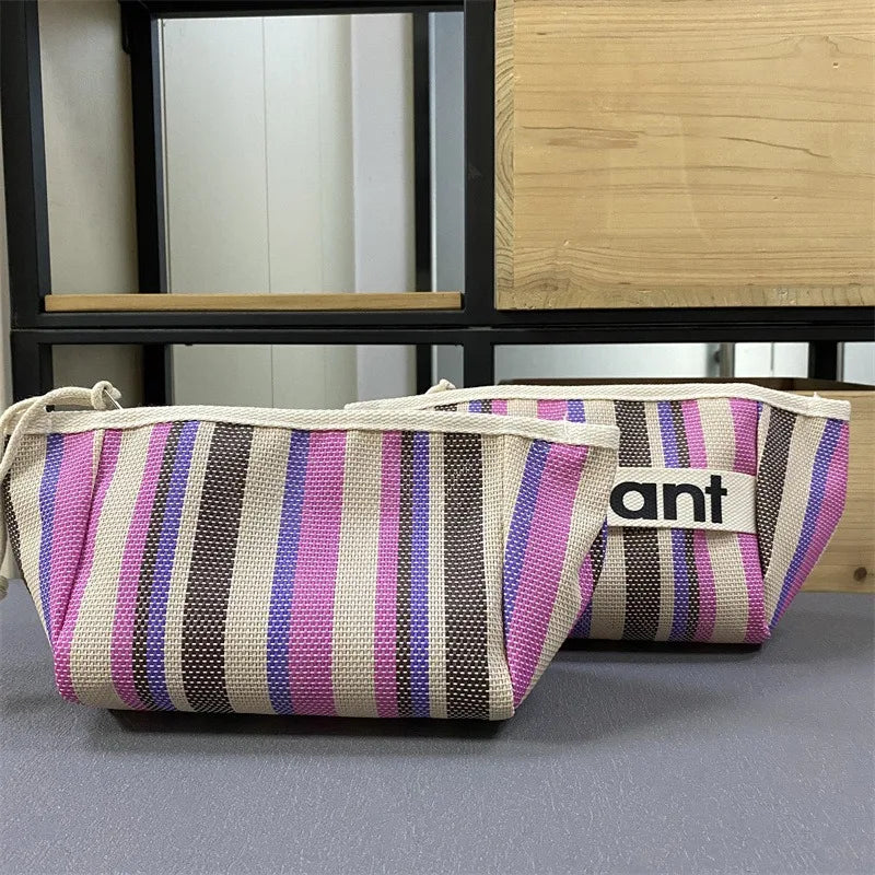 Canvas Tote with Woven Lining & Zip Pocket