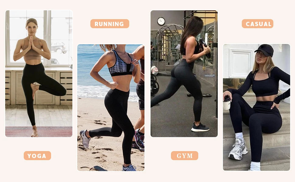 High Waist Butt Lifting Seamless Leggings