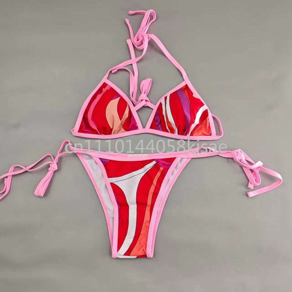 Red Bikini Set with Headband
