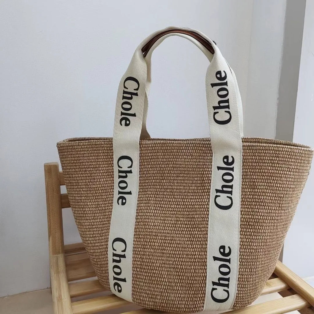 Handwoven Cotton-Linen Beach Tote