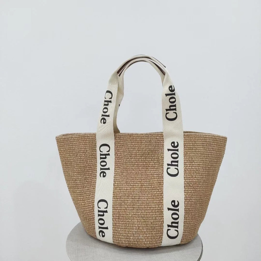 Handwoven Cotton-Linen Beach Tote