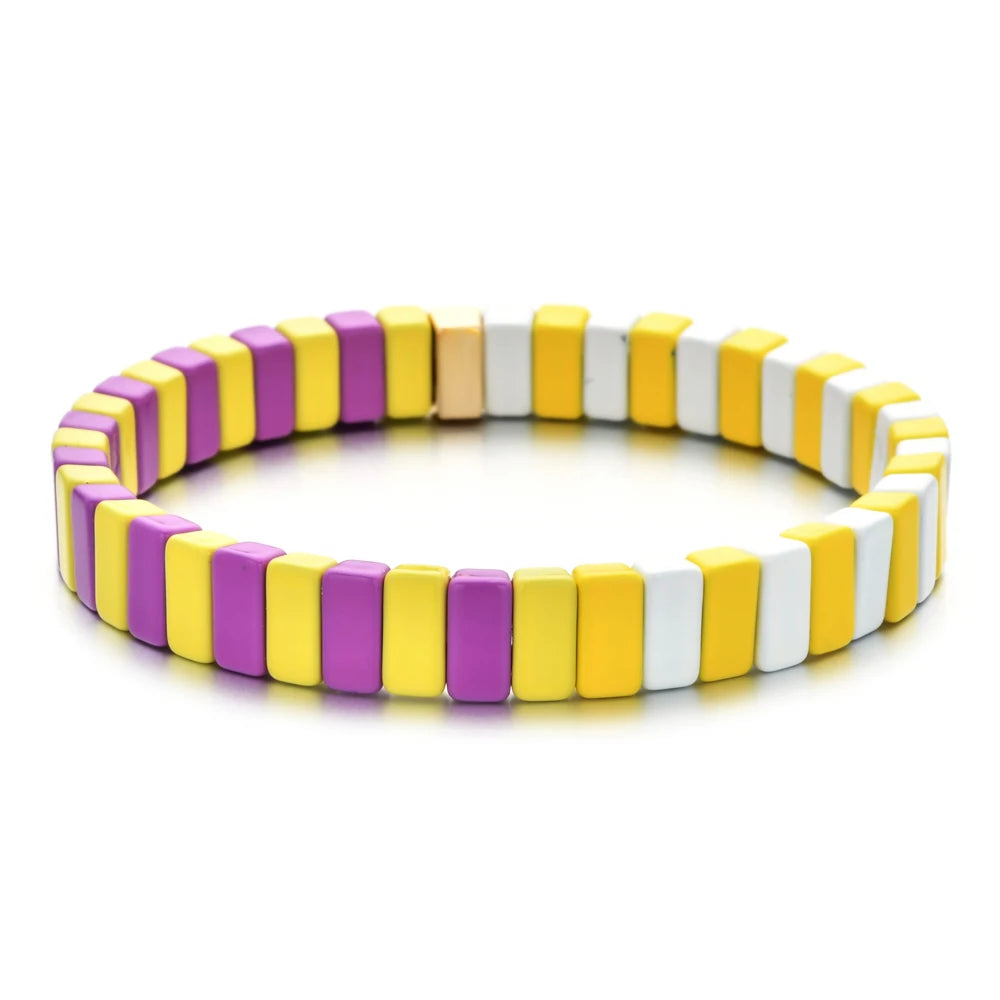 Enamel Tile Friendship Bracelet