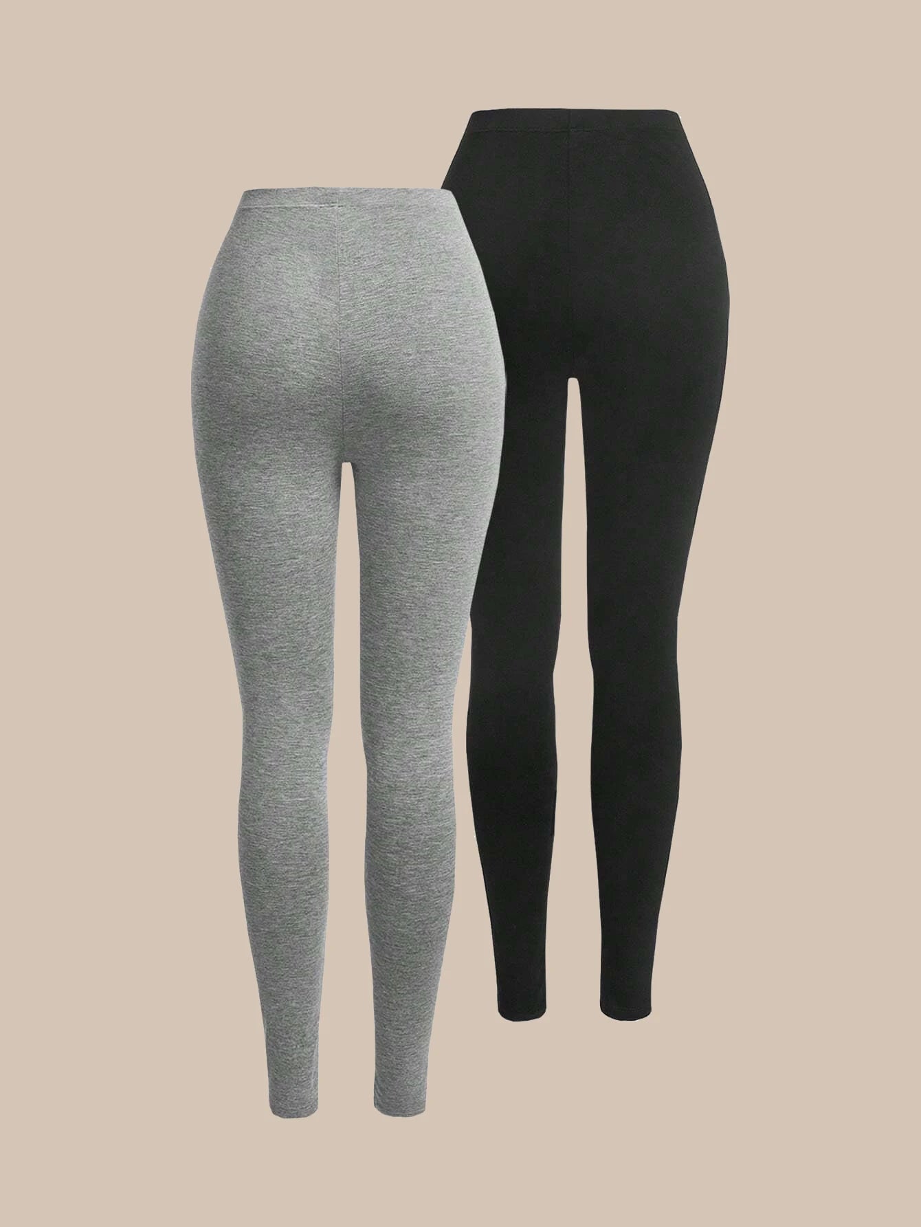 Solid High Waist Casual Yoga Pants