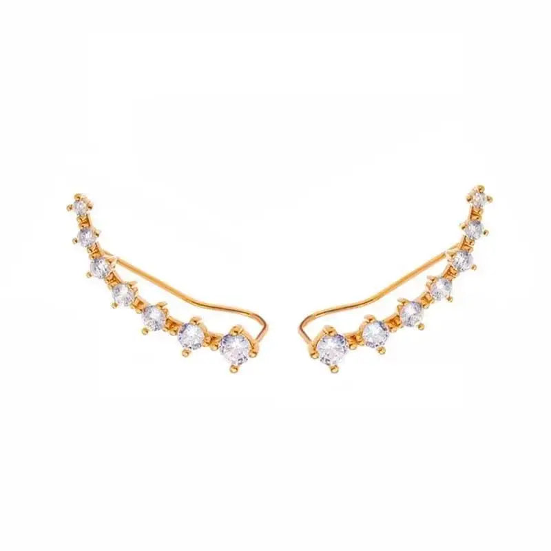 Zircon Geometric Hoop Earrings
