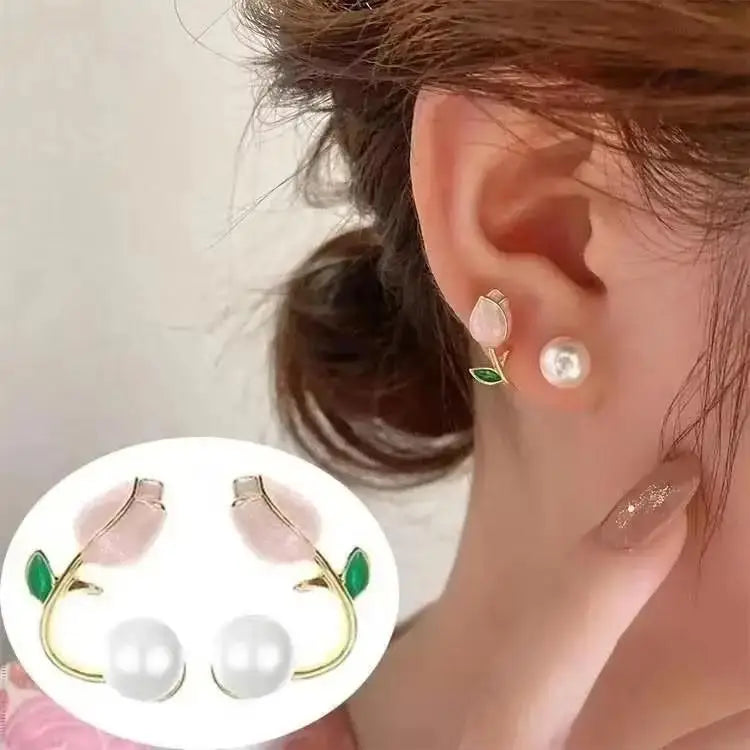 Zircon Geometric Hoop Earrings