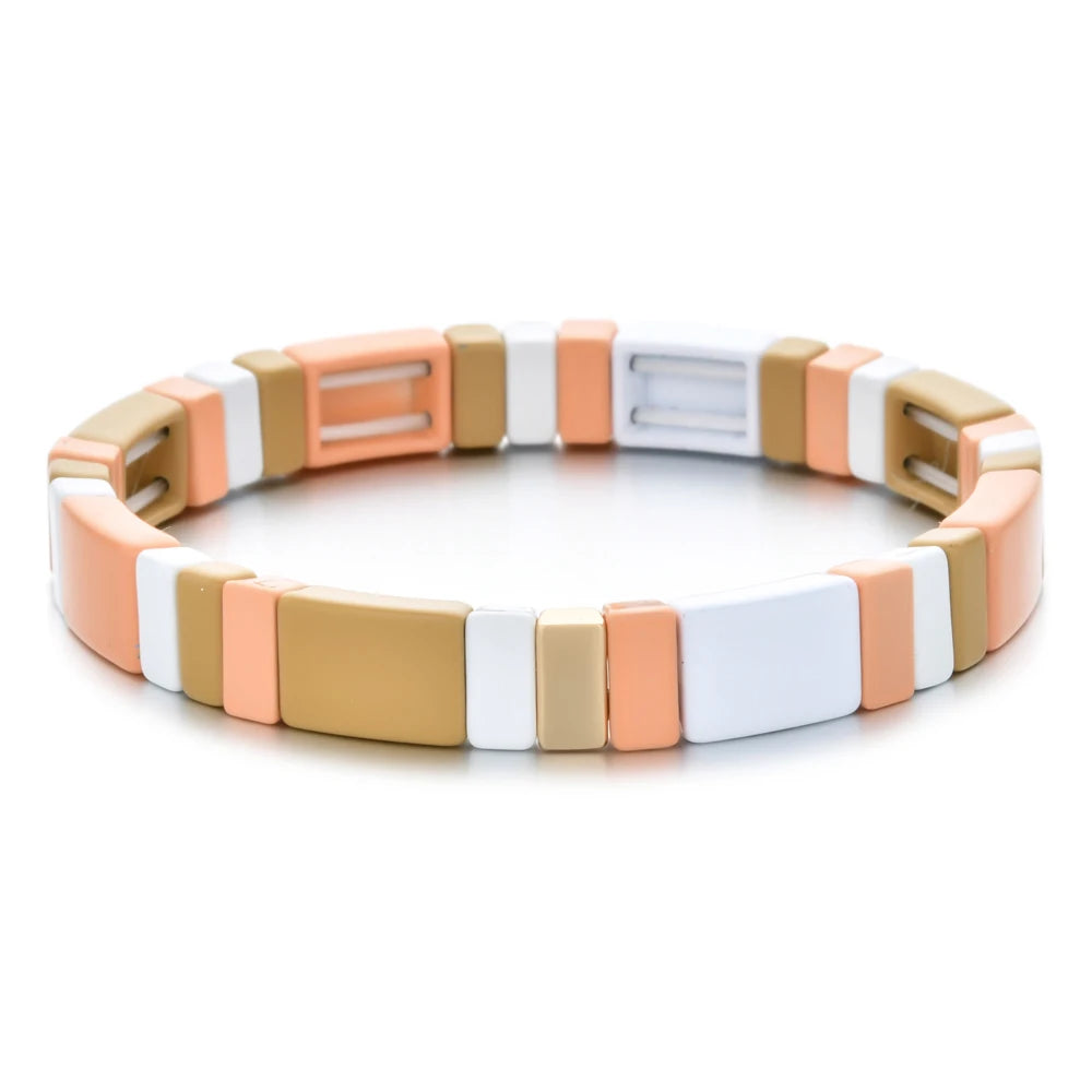 Enamel Tile Friendship Bracelet