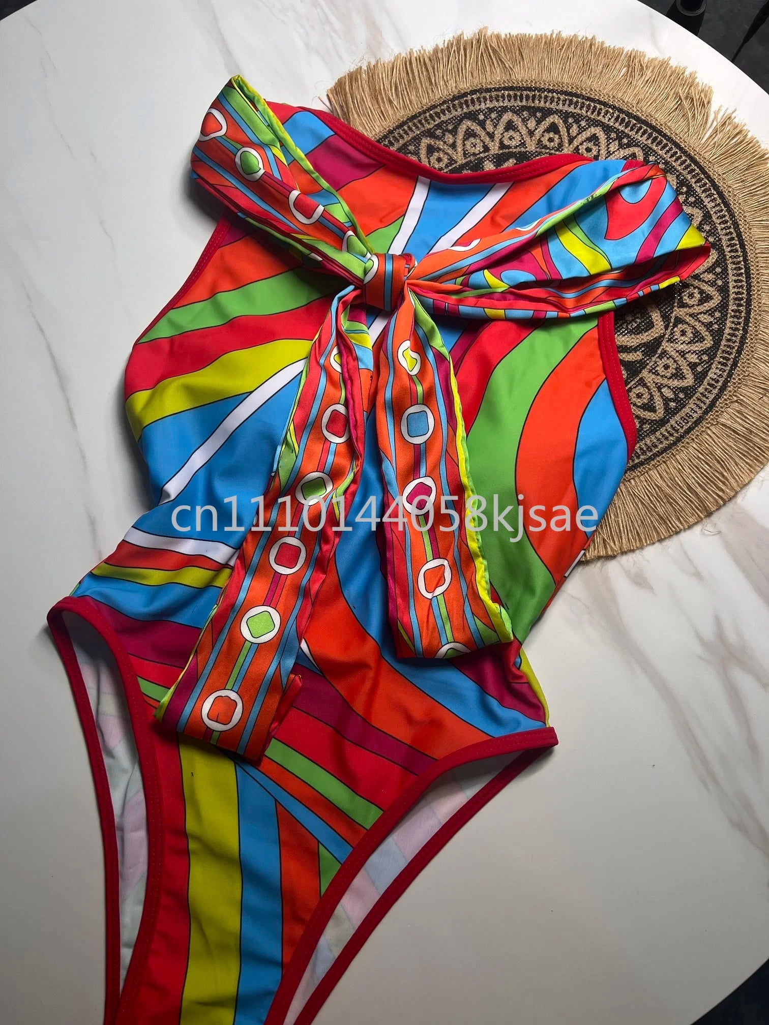 Red Bikini Set with Headband