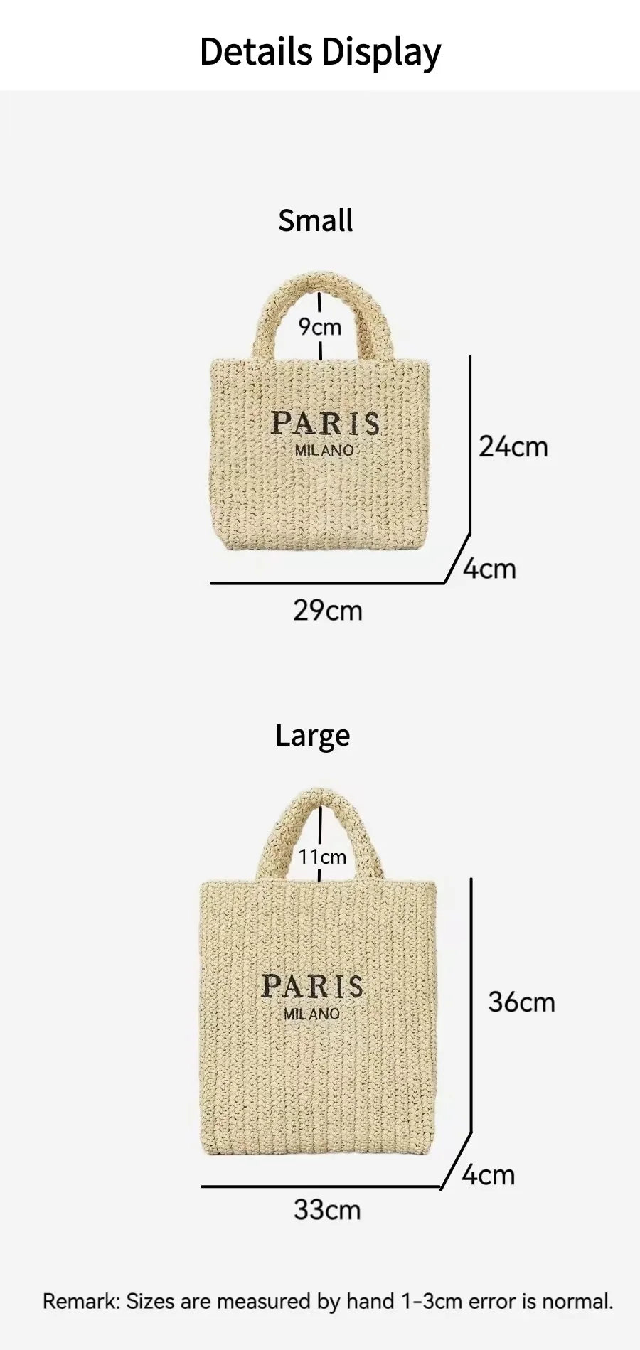 Handwoven Raffia Travel Tote