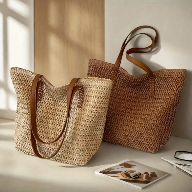Woven Beach Tote Bag
