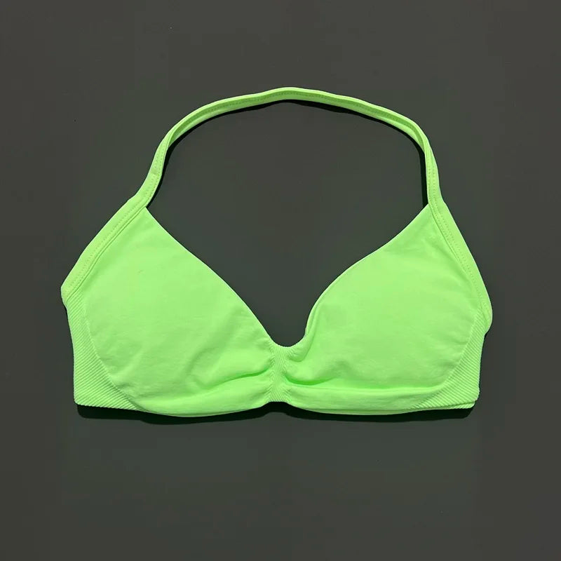 Halter Neck Tie-Side Bikini Set