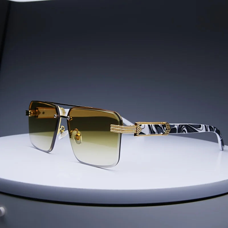 Rimless Rectangle Sunglasses – Women's