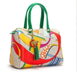 CH Ladies Bucket Bag – Floral PU Leather Handbag