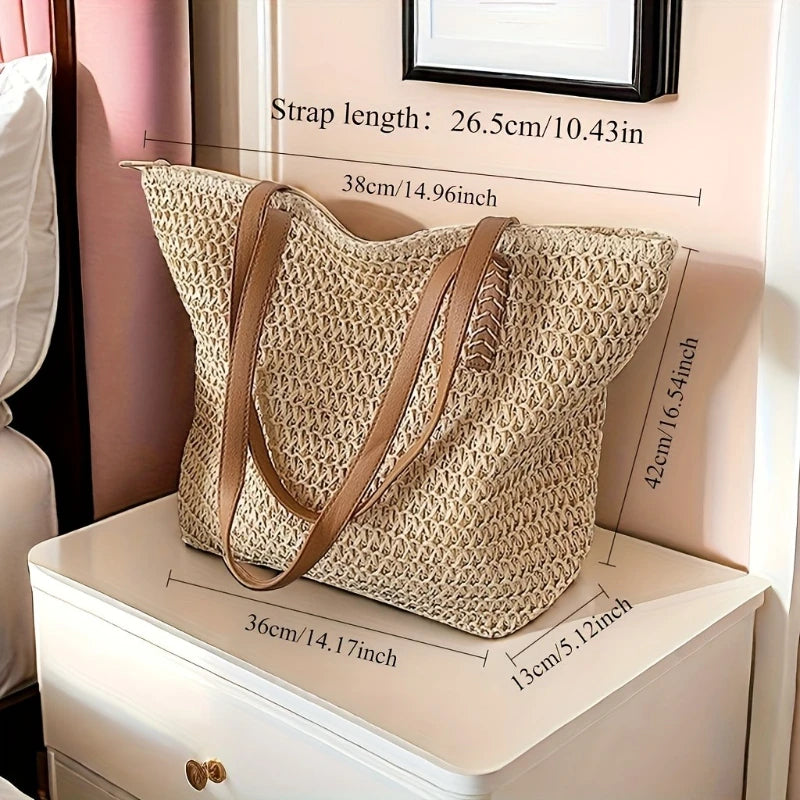 Woven Beach Tote Bag
