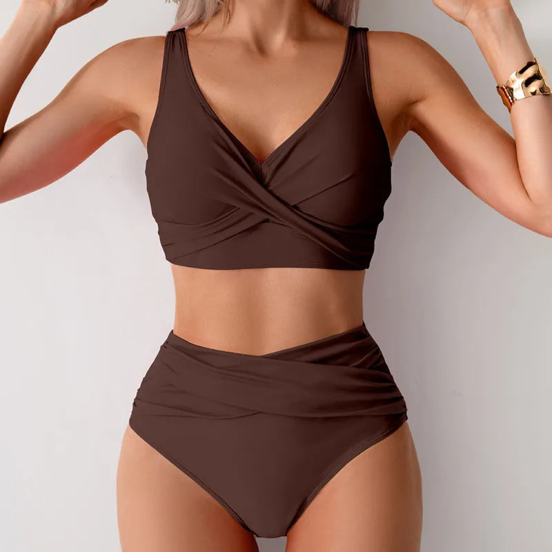 High Waist Push Up Bikini Set