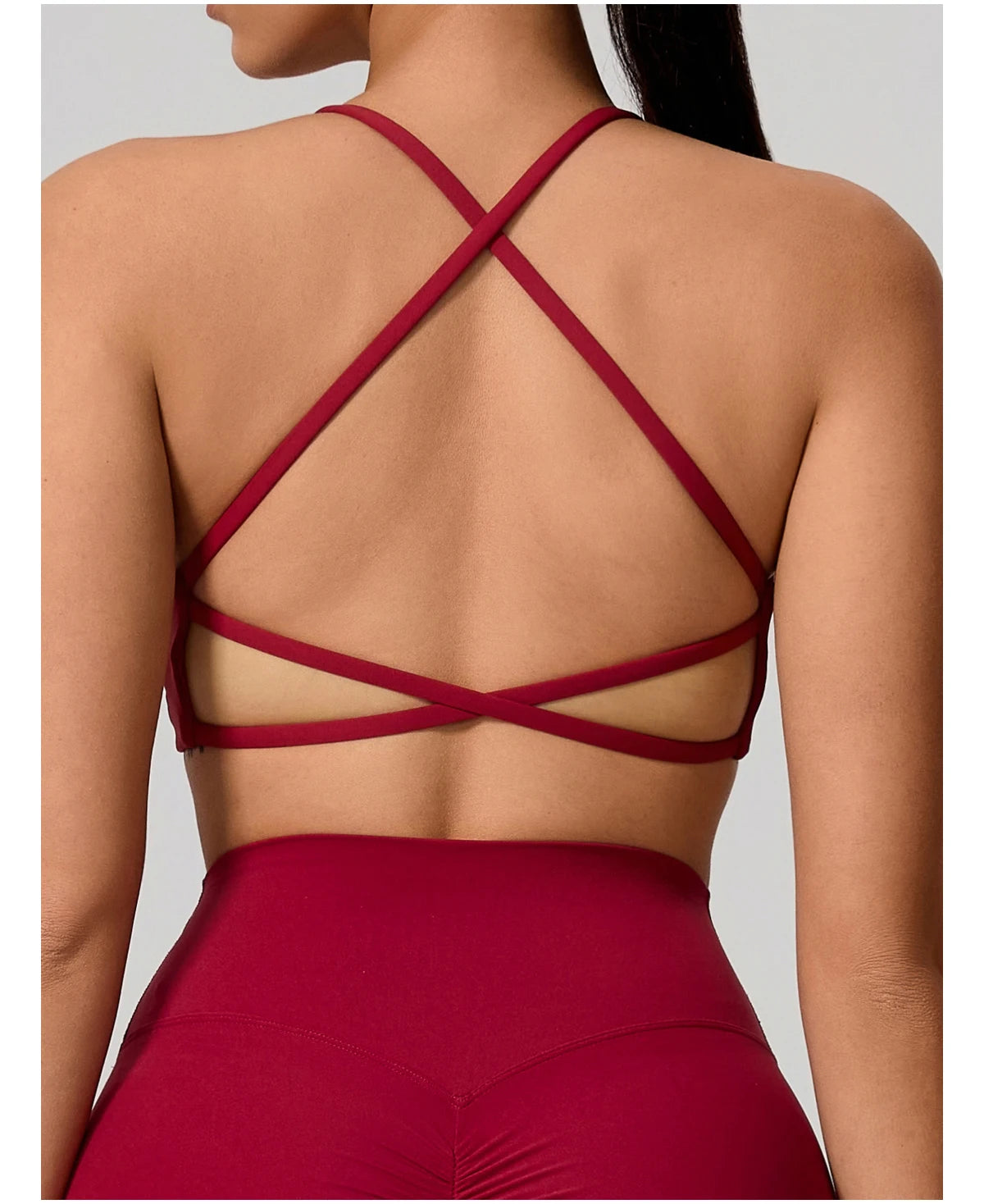 Cross Back Push Up Yoga Bra