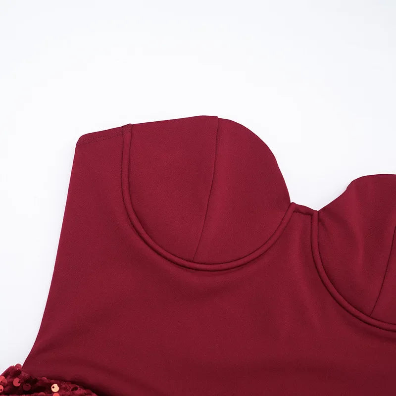 Open Bust Push Up Dress