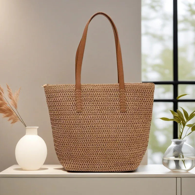 Woven Beach Tote Bag