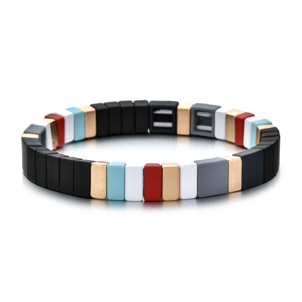 Enamel Tile Friendship Bracelet