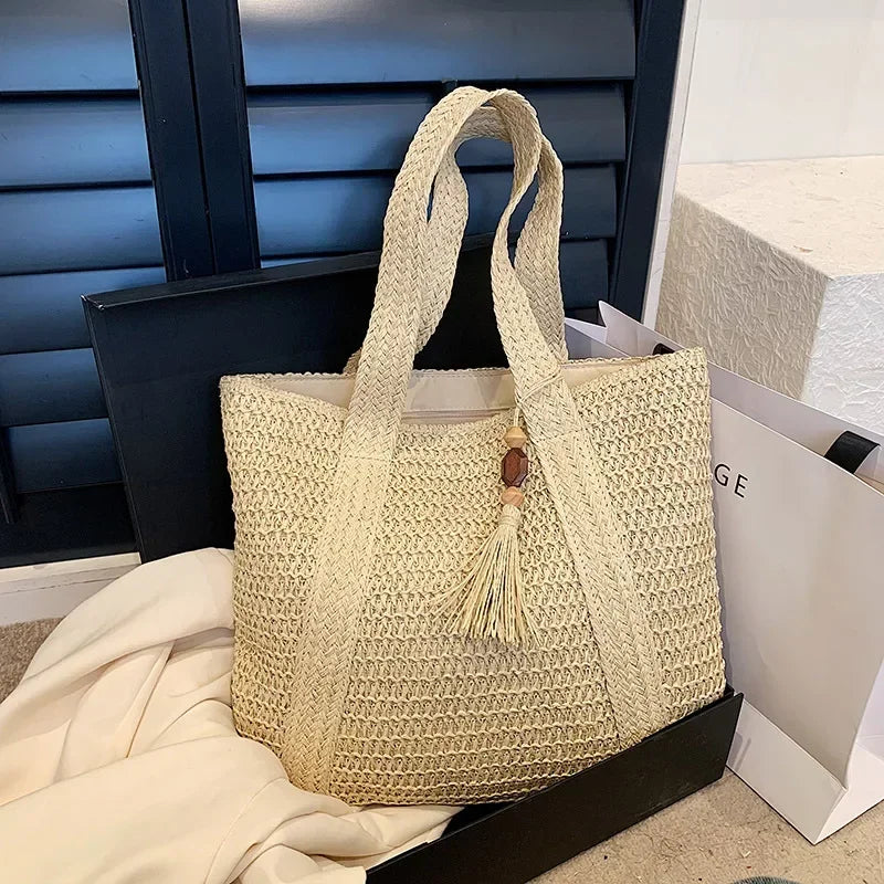 Retro Straw Woven Handbag