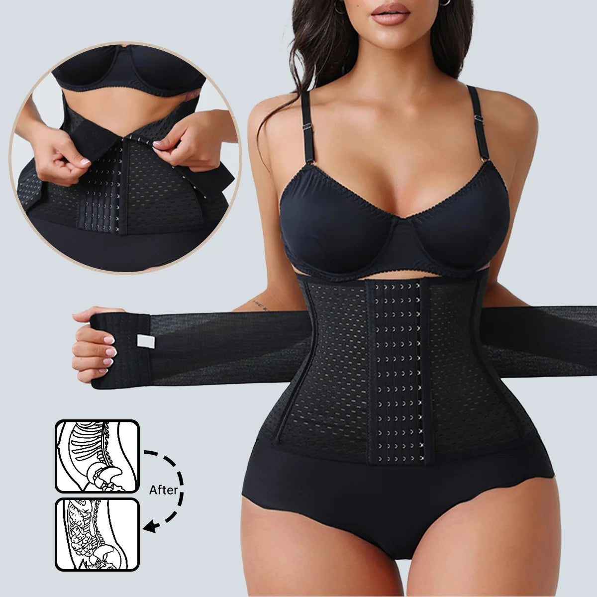 Adjustable Double Belt Waist Trainer