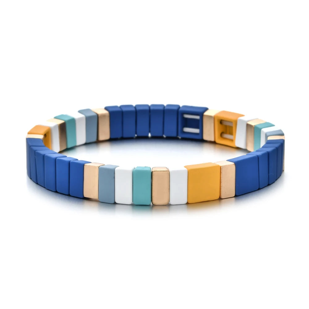 Enamel Tile Friendship Bracelet
