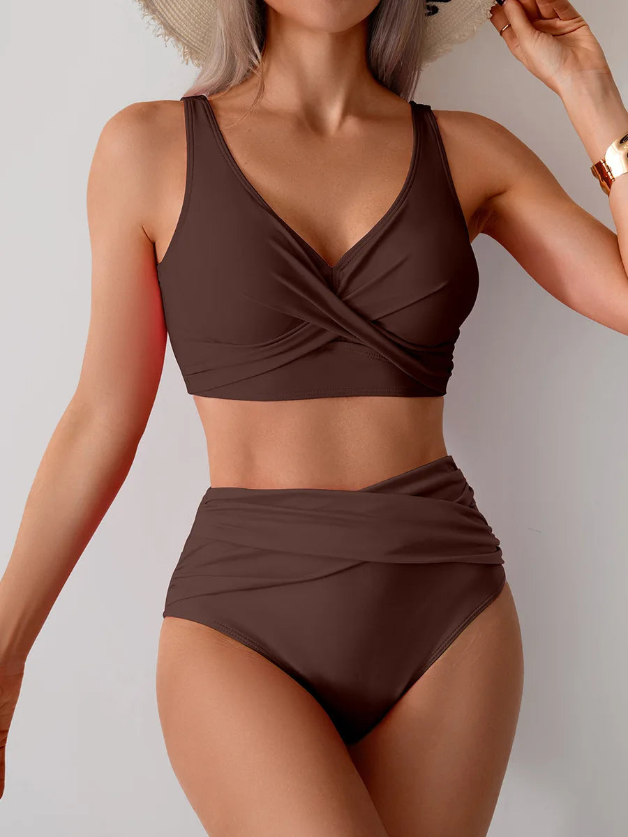 High Waist Push Up Bikini Set