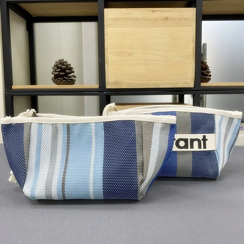 Canvas Tote with Woven Lining & Zip Pocket